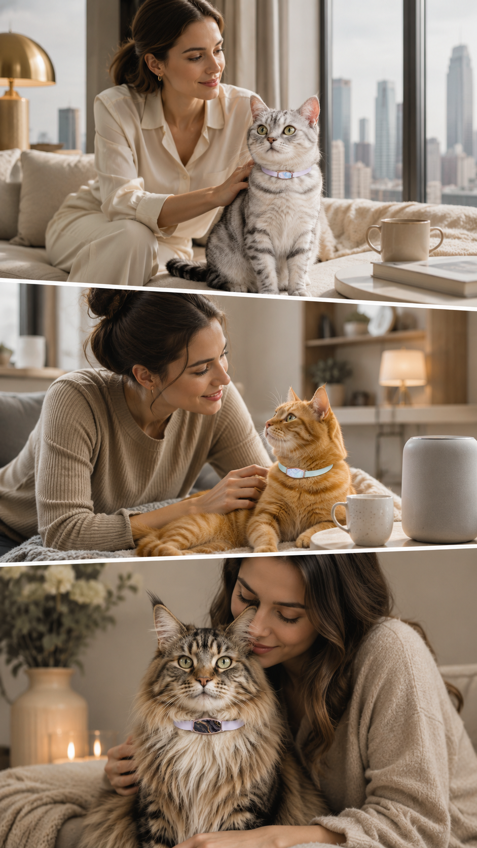 A quiet moment between a cat and their person