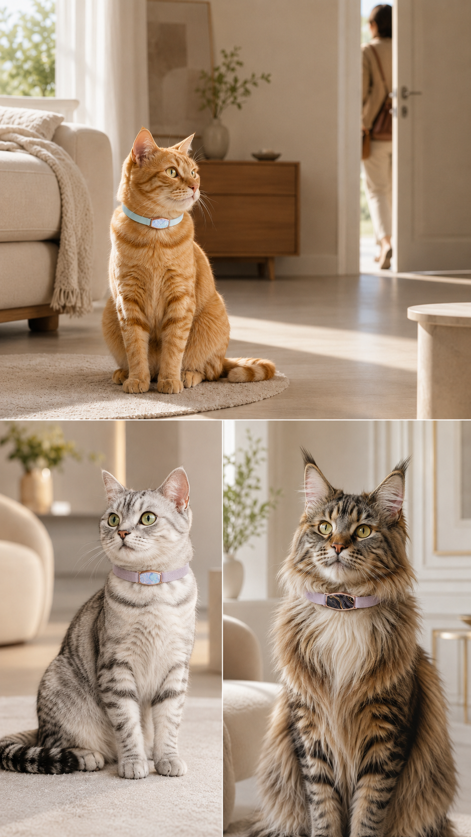 TOYOU lightweight cat collar device and charging dock